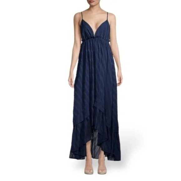NWT Ramy Brook Navy Blue Willa Maxi Dress XS - Picture 5 of 14